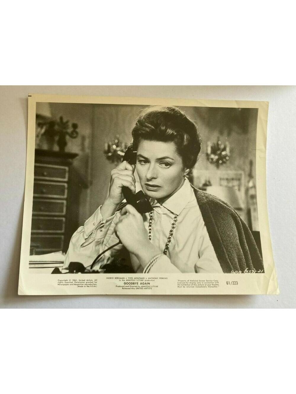 Ingrid Bergman Photo Goodbye Again Movie Photo